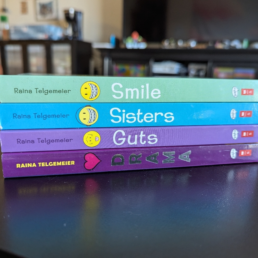 Set of 4 Books by Raina Telgemeier